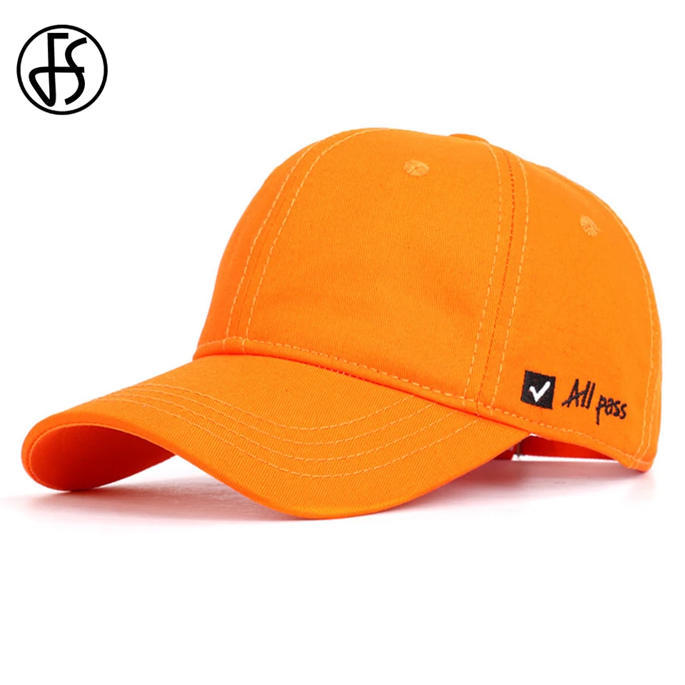 plain orange hat
