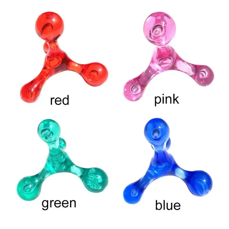 Mini Massager Manual Balance Four Ball Point Massage Tool Body Relaxation Relieve Fatigue Health Care Stick Portable Travel