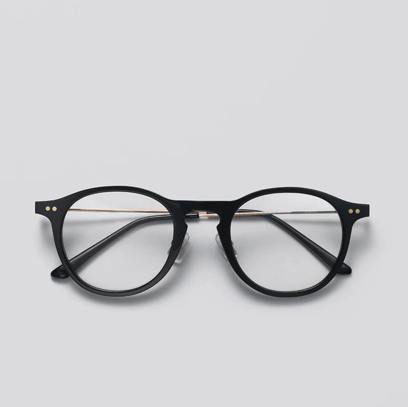 

2019 High quality Retro Optical Glasses Women Round Rimmed Glasses Frame Clear Lens Gafas Vintage Johnny Depp Nerd Eyeglasses