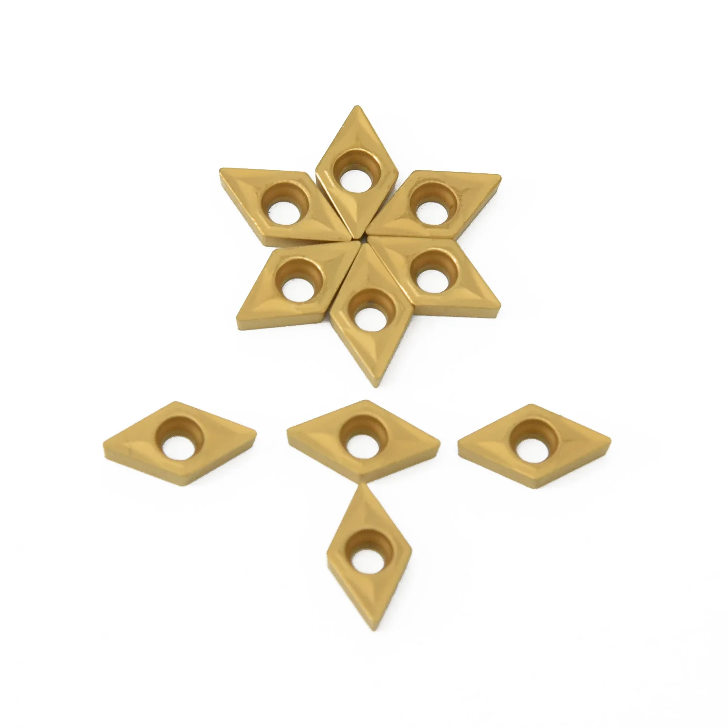 

10x DCMT0702 DCMT070204 YBC251 Carbide Inserts For Lathe Turning Boring Bar #J1
