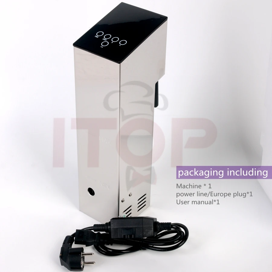 ITOP 110V 220V Sous Vide Мультиварка с цифровым ЖК-дисплеем 1100W из нержавеющей стали мощная Бесшумная