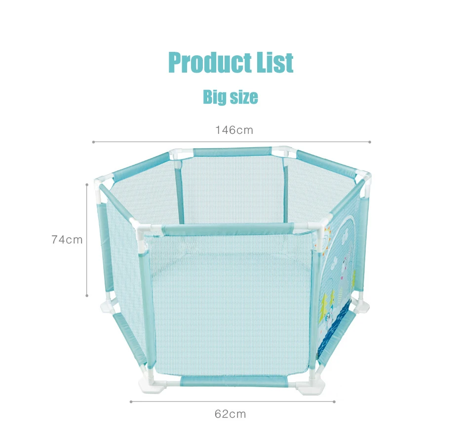 Детский манеж Арена мяч бассейн безопасный BPA материал Защитные барьеры Play Yard забор для новорожденных детей Детский манеж