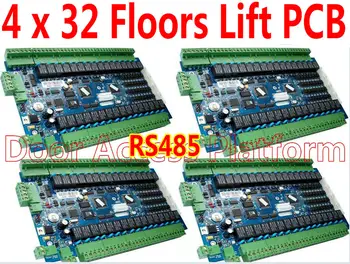 

4 pcs of 1~32 Floors RS485 Lift Controller Elevator PCB Board with RS485 Telecommunication 1200Meters access controller systems