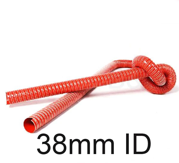 38mm Inner diameter RED silicone duct air hose high temperature exhaust