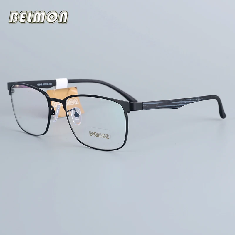 

Belmon Eyeglasses Frame Men Computer Optical Prescription Myopia Nerd Clear Lens Eye Glasses Spectacle Frame For Male RS12010