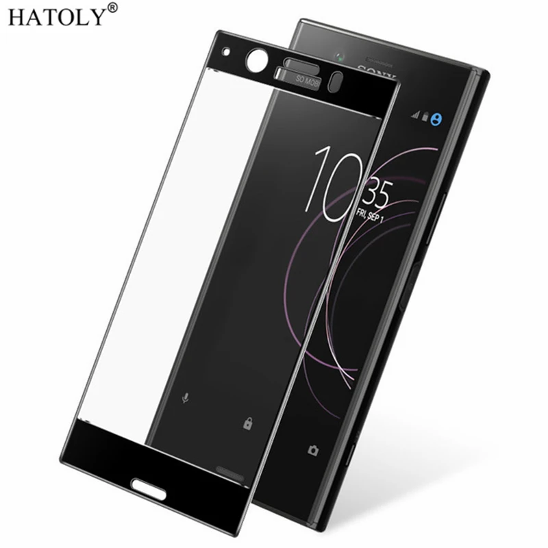 Закаленное стекло для sony Xperia XZ1 Compact 1 шт. защитная пленка на экран с полным