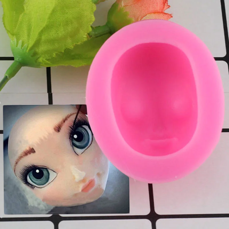 

DIY Human Face Silicone Mold Fondant Molds Cake Decorating Tools Gumpaste Mould Polymer Clay Resin Molds