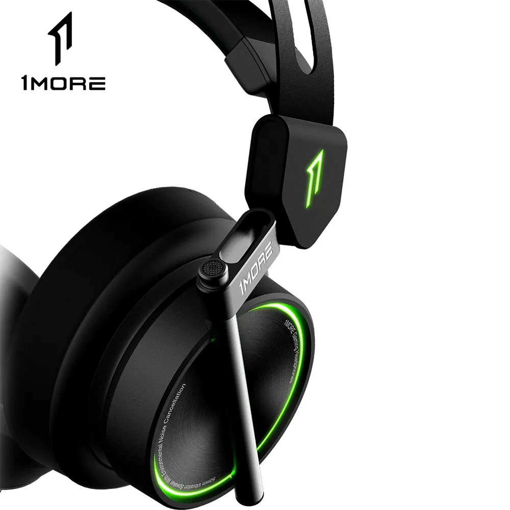  1MORE H1005 USB Gaming Headset Spearhead VR E-Sports Headphones 7.1 Surround Sound Game LED Light E