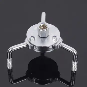 

2 Way Car Oil Filter Wrench Repair Tools Adjustable Handheld Universal 3-Jaw Remover Tool for Trucks Square Drive Socket Adaptor