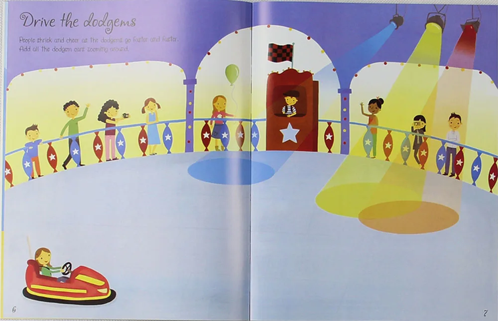 Книги с наклейками из детская книжка на английском/A4 размер для детей, детская одежда с рисунком из мультфильма реузебле наклейки для
