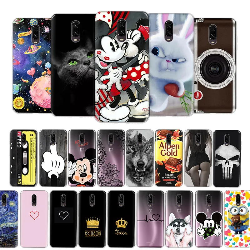 

Oneplus 6T Case Silicone 3D floral Landscape Back Phone Cases One Plus 7 Cover TPU Soft OnePlus7 Funda One Plus 6 Hoesje Capa