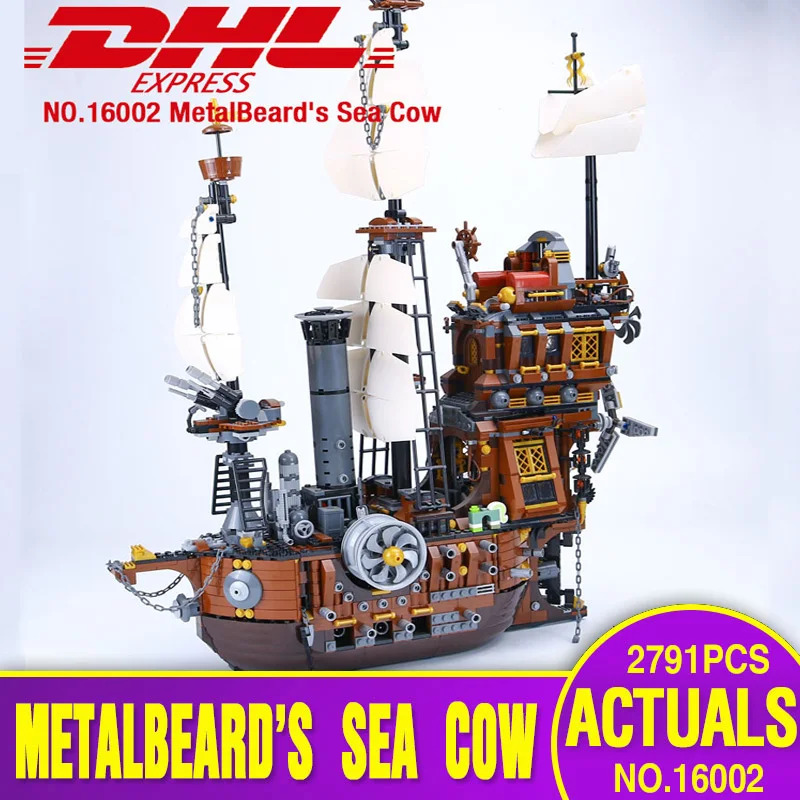 

Presale LEPIN 16002 Model Legoing 70810 Pirate Ship Metal Beard's Sea Cow Model Building Kits Minifigure Blocks Bricks Toys gift