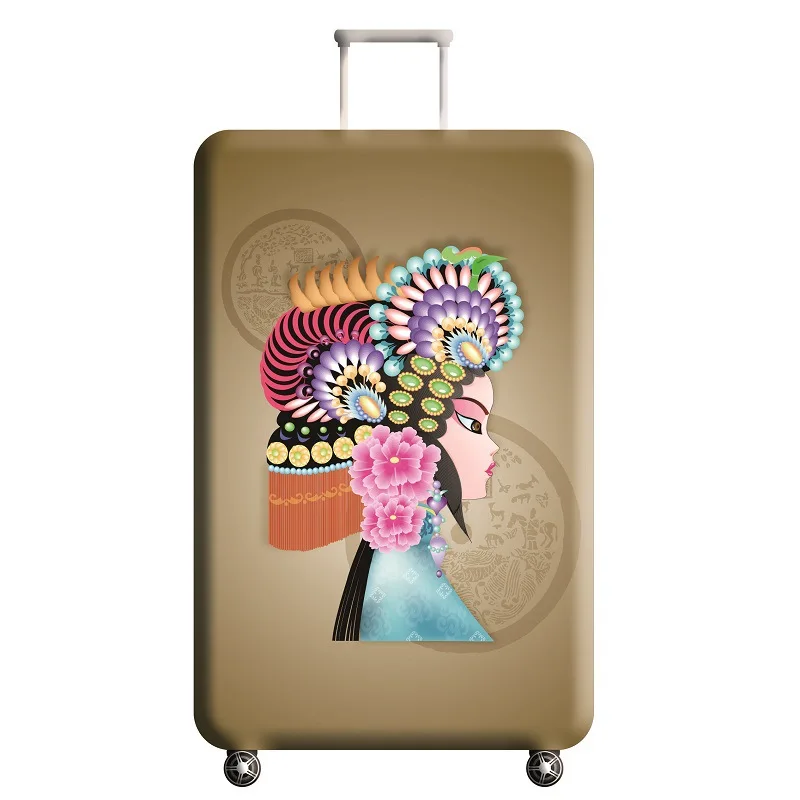 Customize Your Image / Name / Logo Luggage Cover Suitcase Protective Covers Elastic Anti-dust Case Cover For 18-32Inch Box Case - Color: T5329