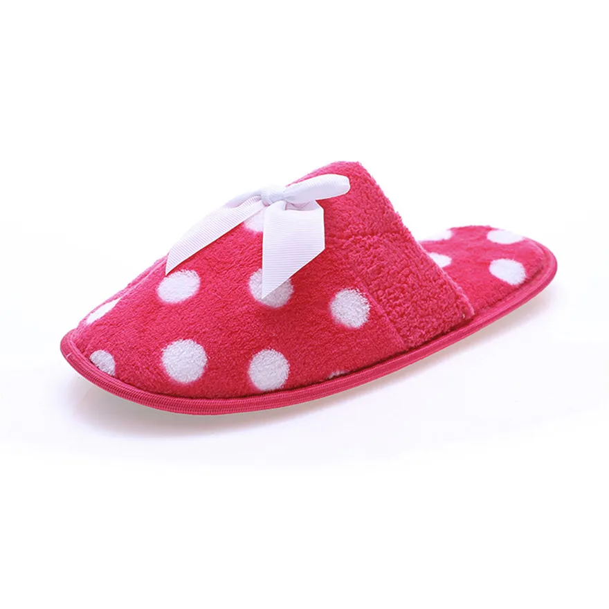 ladies polka dot slippers