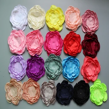 

latest Burned matte cloth Flower 4" Multi Petal Flower for DIY Hair Accessories 20colors for choice 20pcs/lot Free Shipping
