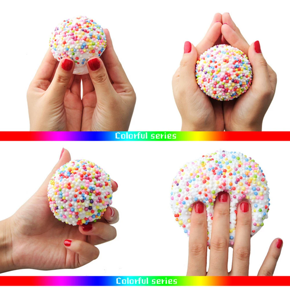 DIY Cotton Soft Slime Clay 3D Fluffy Foam Slime Crystal Anti-stress Education Light polymer Clay Toy Sand Plasticine