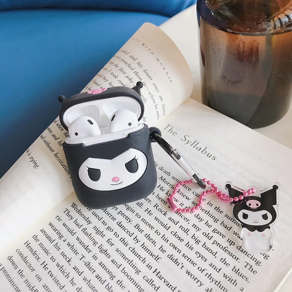 Чехол для AirPods, милый чехол для наушников Cinnamoroll Melody Kuromi Purin Frog, чехол s для Apple Airpods, мультяшный чехол для наушников - Цвет: L1