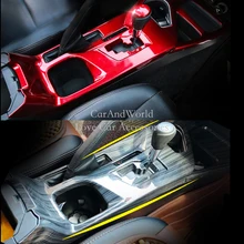 Салонные аксессуары для Toyota RAV4 RAV 4- LHD центральный комбинезон коробка переключения передач крышка водного стакана панель отделка автомобиля-Стайлинг