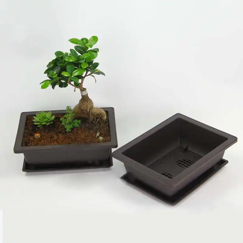 Antique Flower Pot Balcony Square Plastic Pots Imitation Rectangle Flower Pot Balcony Square Plastic Pots