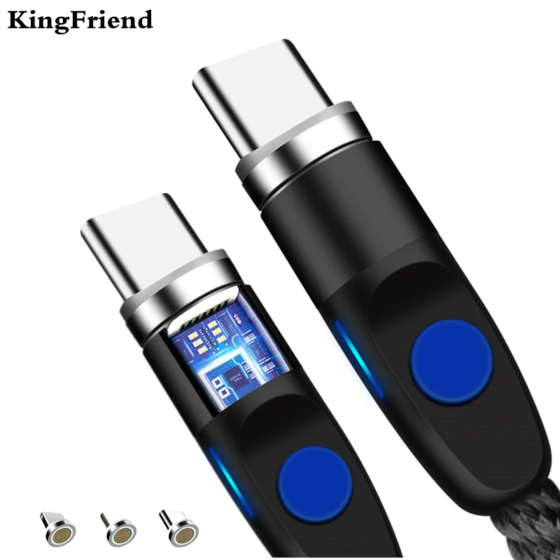 KingFriend Магнитный Кабель Micro-Usb для быстрой зарядки Тип usb C кабель магнит Зарядное устройство для передачи данных кабель для зарядки Usb шнур для samsung Xiaomi