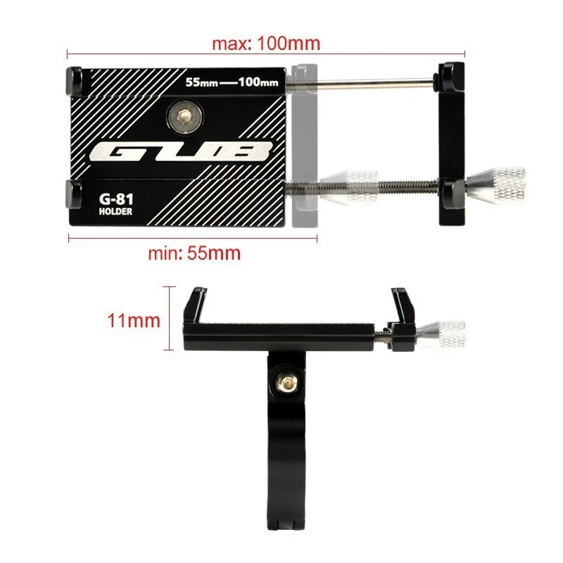 GUB G81 G-81 алюминиевый держатель для велосипеда 3,5-6,2 дюймов смартфон регулируемая поддержка gps велосипед Телефон Стенд кронштейн