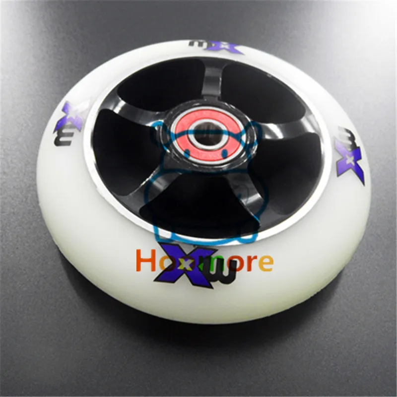 

Scooter Wheels with Iron Hub, Stable and Precise design, 110mm 100mm handcart tyre Aluminium Alloy CNC 88A PU