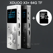 XDUOO X3 (+ 64 ГБ Карты) Профессиональный Lossless музыка MP3 HIFI Музыкальный Плеер с HD OLED Экрана Поддержки APE/FLAC/ALAC/WAV/WMA/OGG/MP
