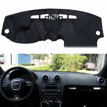 Для Audi A3 S3 2003-2012 фланель Dashmat Dashboard Чехлы тире колодки автомобильный коврик ковер Зонт Обложка 2004 2005 2006 2007 2008 2009