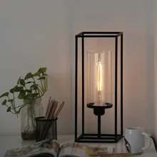 Дизайн светлой настольной лампы простая прикроватная тумбочка для спальни Ретро промышленный духовой Утюг офисный кабинет Железный кубический метр ZH GY203