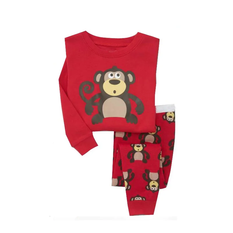 Новые рождественские пижамы для мальчиков, пижамы с принтом «маленький помощник Санты», Детские хлопковые рождественские пижамы с длинными рукавами из 2 предметов для мальчиков