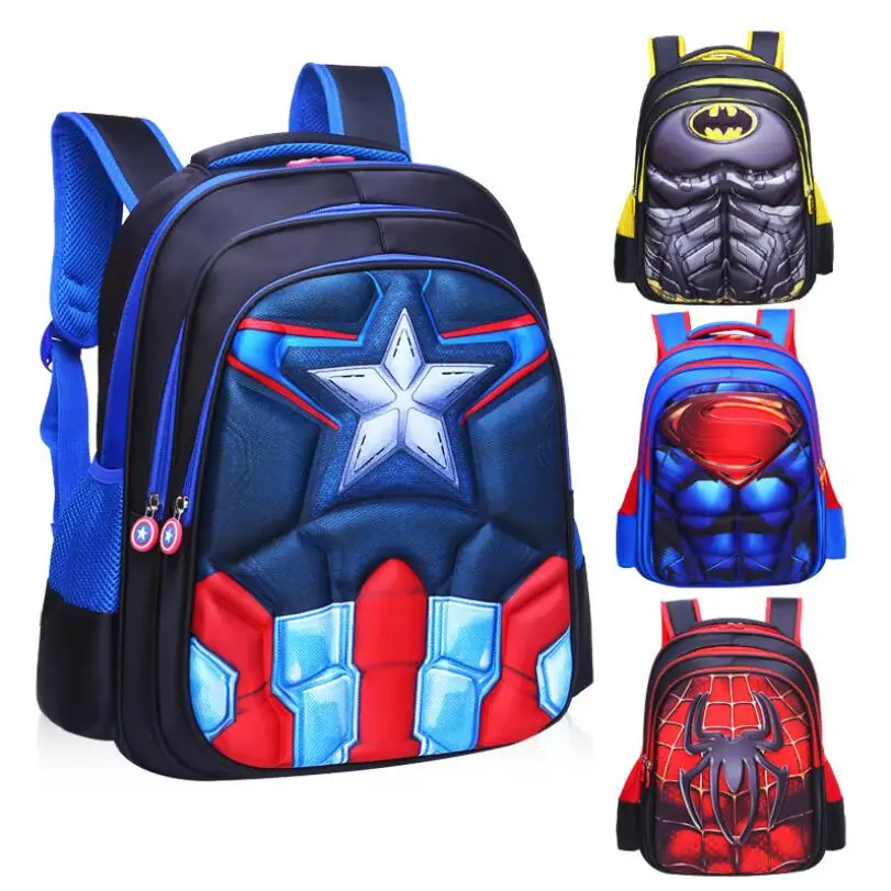 Комиксов Супермен Бэтмен Spaiderman мальчик девочка детские, для малышей наклейки для детского сада, комнаты школьная сумка-рюкзак ранцы дети