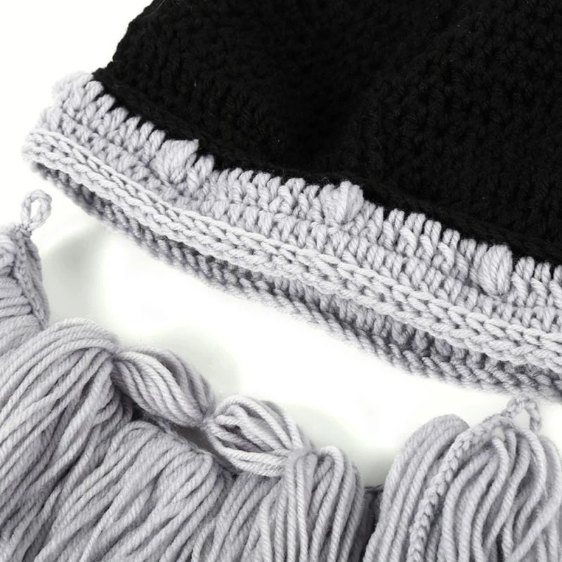 Вечерние Зимние Лыжные шапки Варвара, шапка викинга с рогом, шапка с длинной бородой, Забавный рождественский подарок