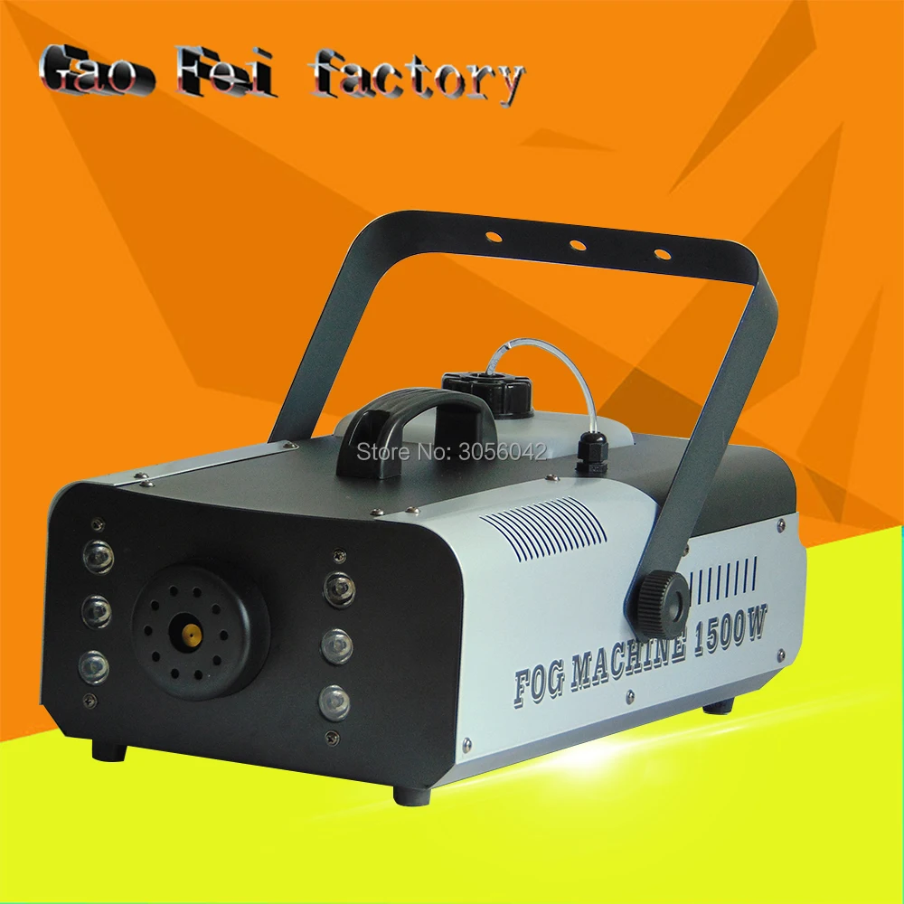 

1500W RGB Wireless remote control fog machine pump dj disco smoke machine for home party factory sale