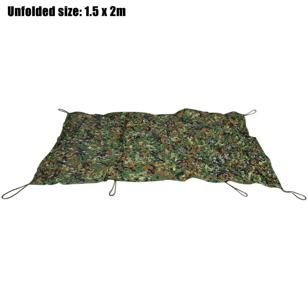 

1.5M x 2M Woodland Camouflage Net Military Car Cover Hunting Camping Tent Oxford Utility Camouflage Net Netting Lightweight