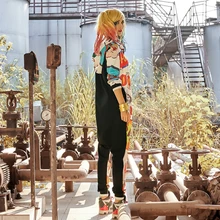 Комбинезон женский комбинезон с капюшоном большой комплект для женщин модные граффити комбинезоны Harajuku Принт толстовки хип хоп уличный стиль