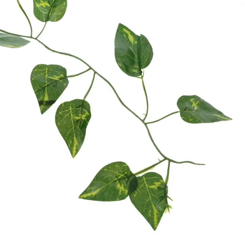 Искусственная лоза Террариум для рептилий коробка среда украшения ящерица Зеленые искусственные растения листья Ландшафтный зеленый