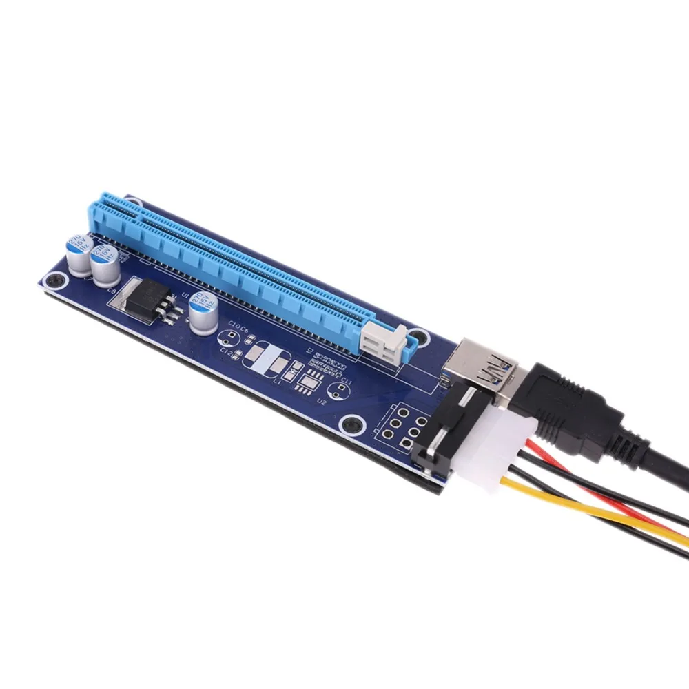 Mini PCIe riser PCI express x16 Riser для ноутбука внешняя графическая карта GDC BTB Miner mini 4pin 6pin