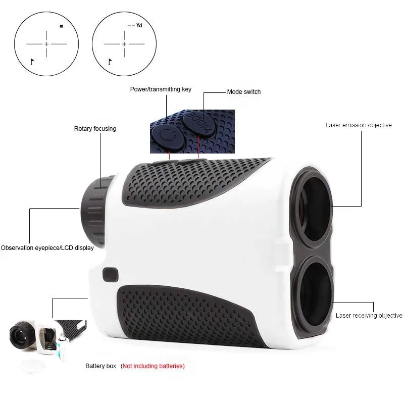 

Hot Rangefinder Range Distance Finder 400 Meters Ranging Handheld Telescope For Golf DO2