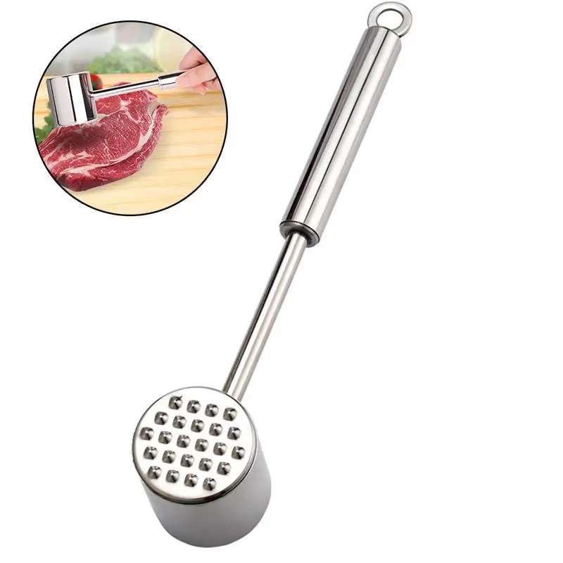 Лучший Высокое качество нержавеющая сталь Мясо Tenderizer мясо Mallet Pounder Tenderize плиты стейк свинина кухонные инструменты в форме пирамиды