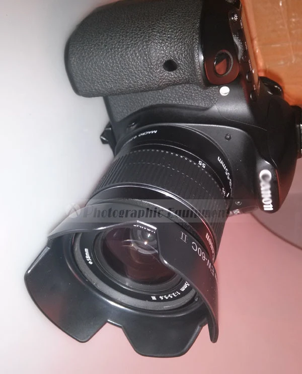 Paraluce EW 60C II per Canon EOS 80D 70D 600D 800D 700D 1000D 1100D con EF  S 18 55mm f/3.5 5.6 accessori filtro 58mm|lens hoods for canon lenses|lens  hood sonyhood rust -
