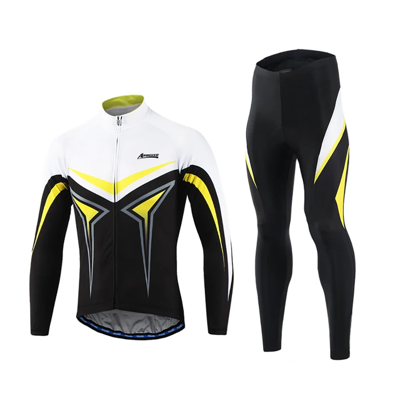 

Breathable Cycling Jacket Sets Men MTB Bicycle Clothes Windproof Quick Dry Sponge Pad Coat Bike Cycling Sets Suits Clothing