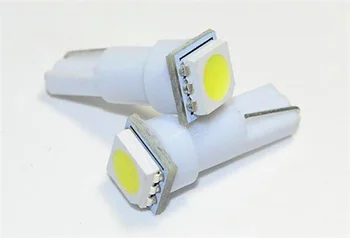 

1000pcs 7 colors T5 1 SMD 5050 LED 2721 286 1SMD Speedo Dashboard Dash Side Light Bulb White Red Blue Yellow Green DC 12V