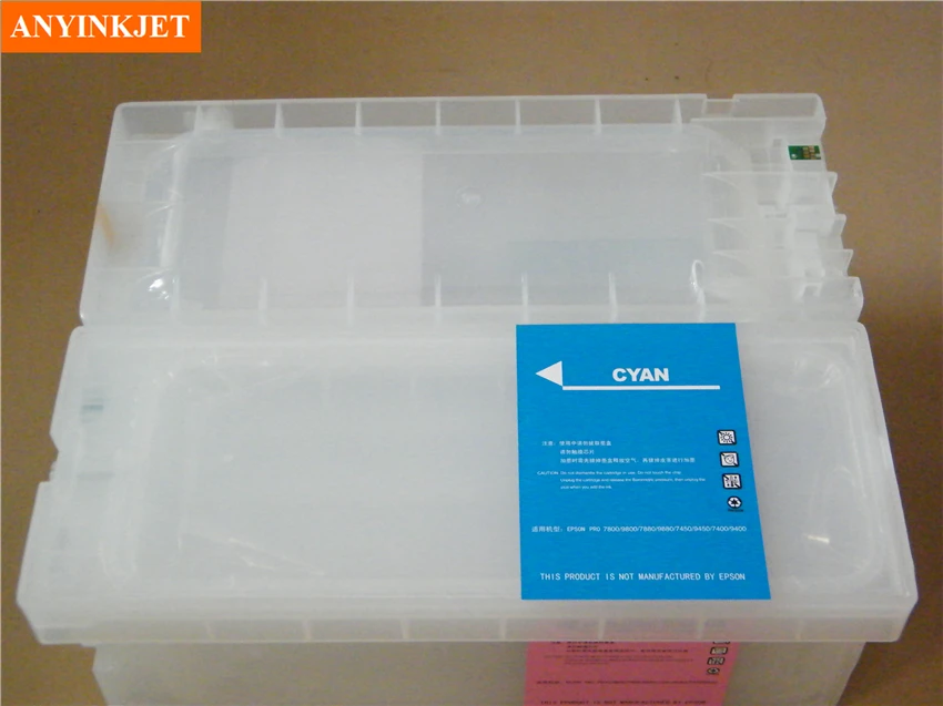 

refillable cartridge with chip with cartridge resetter for Stylus pro 7880 9880(8pcs cartridge+1 pcs cartridge resetter)