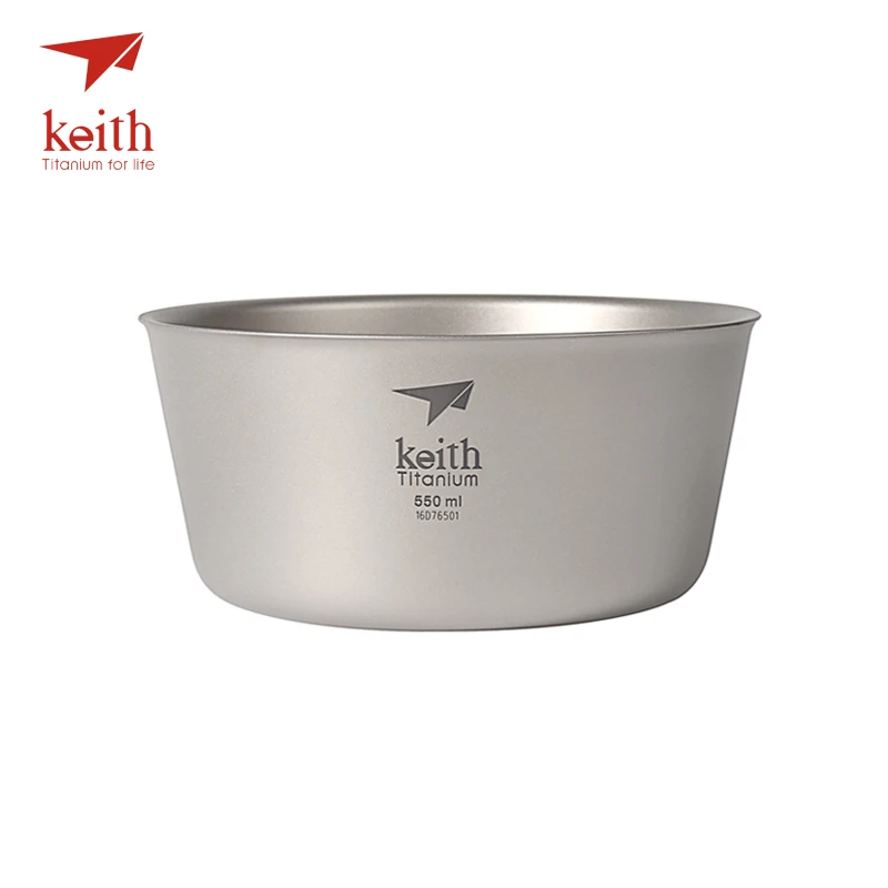 Keith 550 ml tazón de titanio ultraligero camping Vajilla pared simple y doble pared titanio puro Boles y cuencos para elegir Keith 550 ml tazón de titanio ultraligero camping Vajilla pared simple y doble pared titanio puro Boles y cuencos para elegir