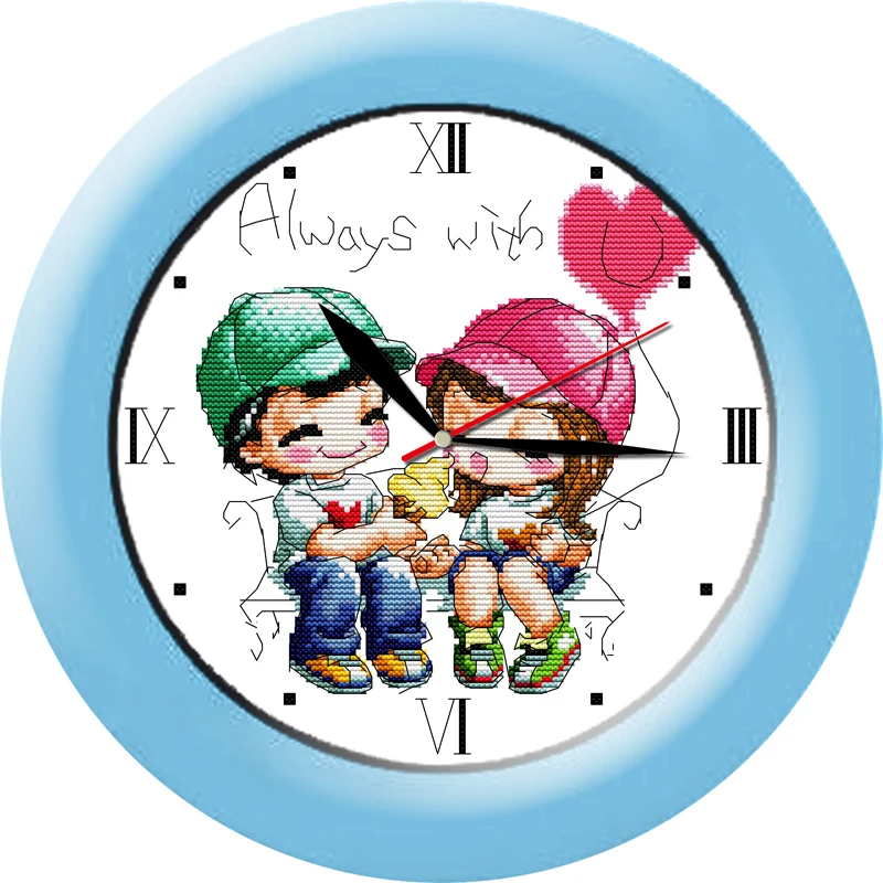 Innocence cross stitch kit 14ct 11ct count print canvas wall clock stitches embroidery DIY handmade needlework plus | Дом и сад