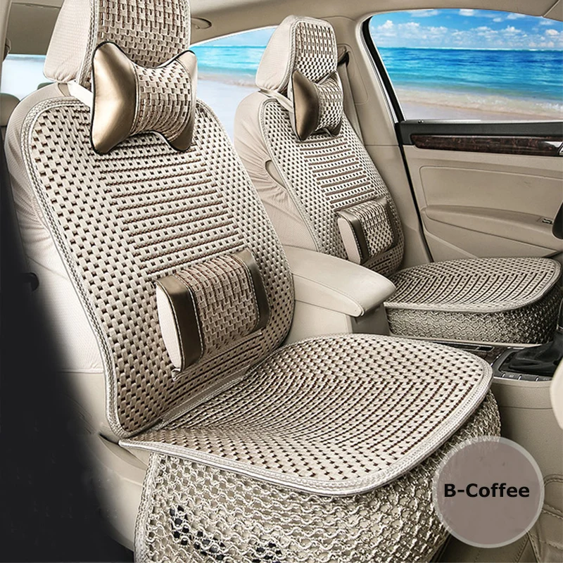 Coussin de siège de voiture universel d'été, couverture de chaise  Automobile avec tapis de taille souple, respirant, Durable, 1 pièces -  AliExpress