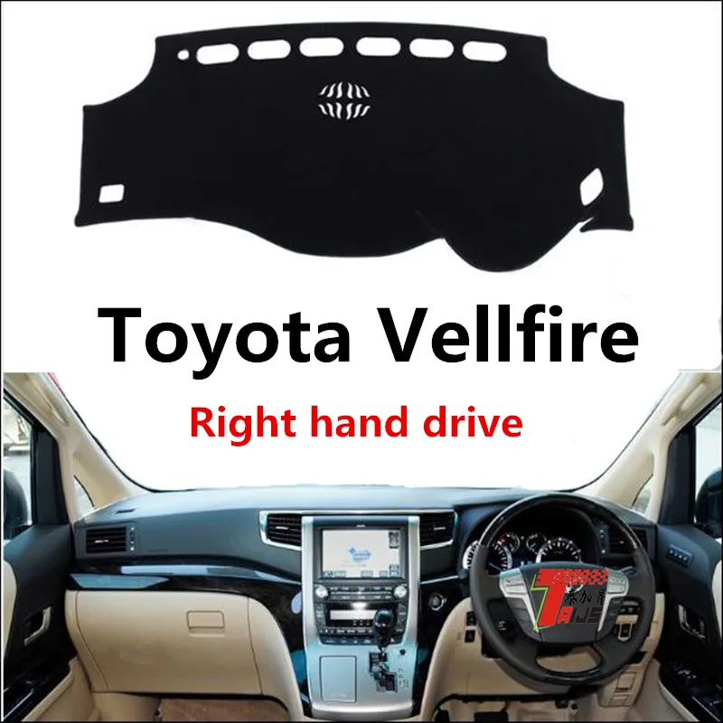 

TAIJS right hand drive car dashboard mat cover for Toyota Vellfire 2010-2014 Auto dashboard rug for Toyota Vellfire