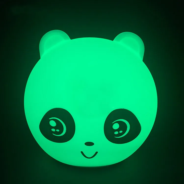 

Touch Silicone Led Panda Night Light USB Rechargeable Baby Children Kids Gift Animal Cartoon Lamp Bedside Bedroom Living Room