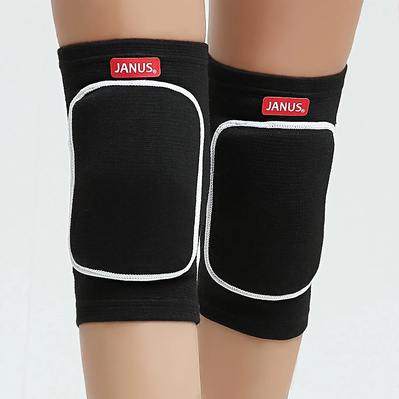 

Black Protective Knee Pads Thick Sponge Anti-Collision Kneepads Protector Non-slip Wrestling Dance Knee Pads Support Sleeve