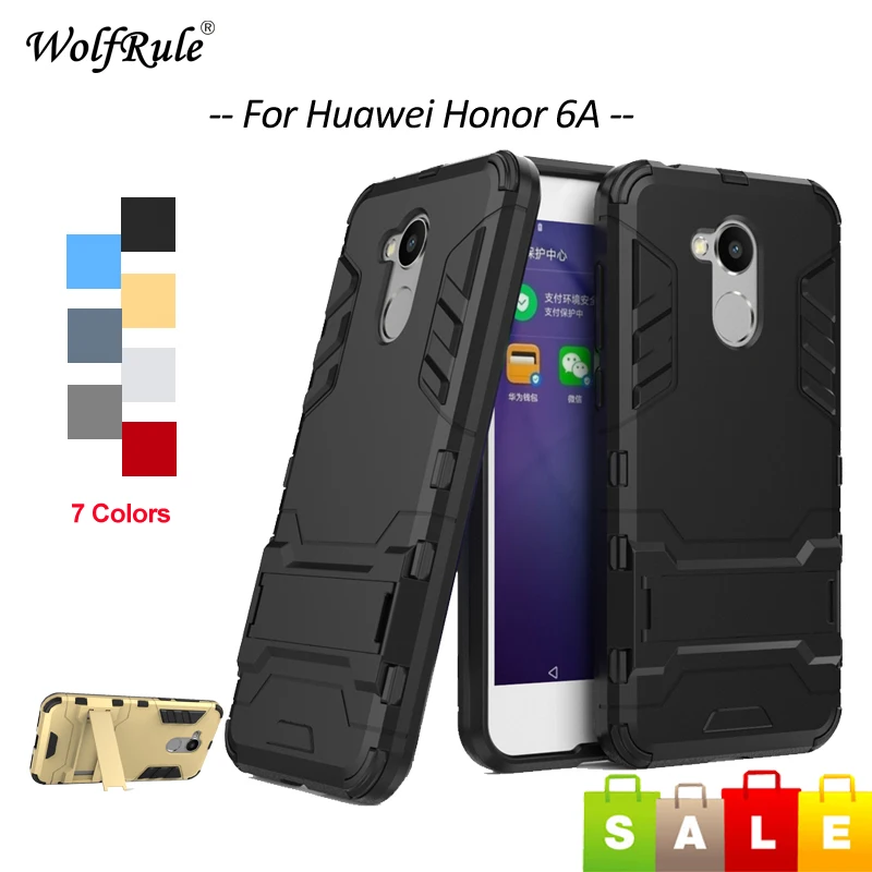 

WolfRule Case For Huawei Honor 6A Cover Soft Silicone Plastic Anti-Knock Holder Case For Huawei Honor 6A Honor6A Case 5.5''